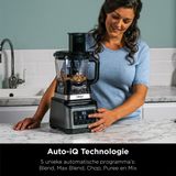Ninja 3-in-1 Küchenmaschine mit Auto-iQ, schwarz/silber