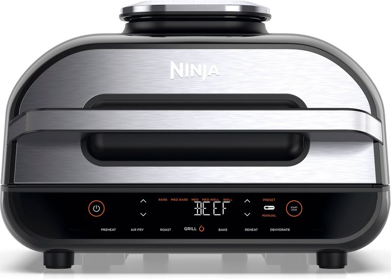 Ninja Foodi AG551EU - Multifunctionele Grill en Airfryer - 6 Kookfuncties - Inclusief Braadthermometer