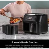 Ninja Foodi AF300EU Dubbele Airfryer XXL - Dubbele Mand - 7.6 Liter - Dual Zone Technologie