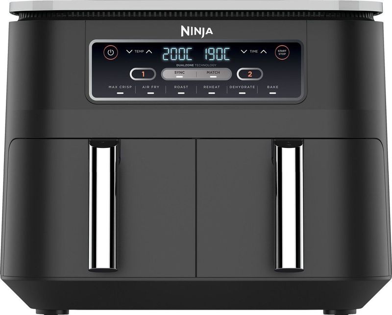Ninja Foodi AF300EU Dubbele Airfryer XXL - Dubbele Mand - 7.6 Liter - Dual Zone Technologie