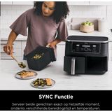 Ninja Foodi AF400EU Dubbele Airfryer XXL - Twee Kookvakken - 9.5 Liter - 2470 Watt - Dual Zone Technologie