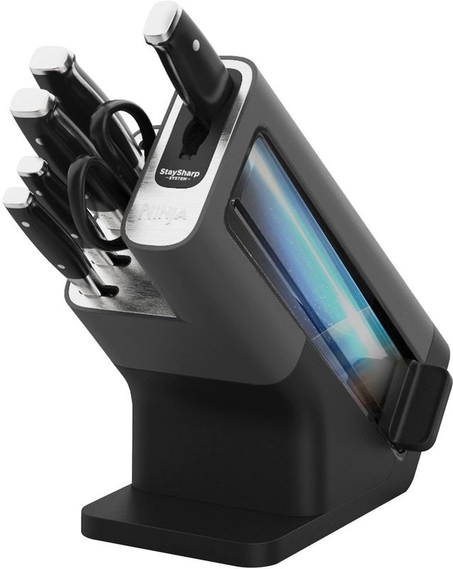 Ninja Foodi Messenset met Blok en Ingebouwde Messenslijper - 6-Delig - Duits Roestvrij Staal - K32006EU