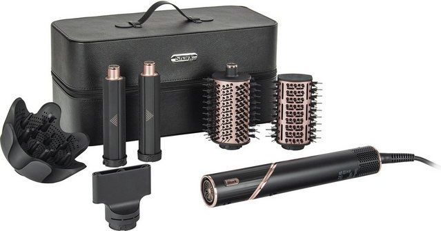 Shark FlexStyle 5-in-1 Föhn en Multistyler - Inclusief Airstyler, Diffuser, Concentrator, Volume- en Stijlborstel Accessoires - Zwart/Rose - HD440EU