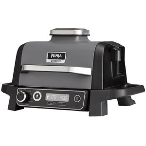 Ninja Woodfire - 7-in-1 Elektrische BBQ Grill, Smoker & Airfryer - Tafelmodel Barbecue - Geschikt voor Balkon - OG701EU