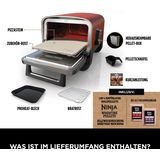 Ninja OO101EU Woodfire Outdoor Ofen | Mini Ofen | Woodfire-Technologie | Bis zu 370 °C | 2400 Watt Leistung | Max Roast | Backen/Rösten | Smoken