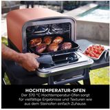 Ninja OO101EU Woodfire Outdoor Ofen | Mini Ofen | Woodfire-Technologie | Bis zu 370 °C | 2400 Watt Leistung | Max Roast | Backen/Rösten | Smoken