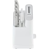 Messenblok - NINJA FOODI - StaySharp K62006EUWH - Met slijper - Messenset - 6 geslepen stuks - Wit