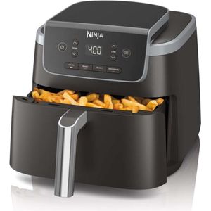 Ninja AF140EU Heißluftfritteuse schwarz | 4 Funktionen | einfach zu reinigen | 75% weniger Fett | 4,7 l Antihaftkorb | Temperaturspanne 40-210 °C