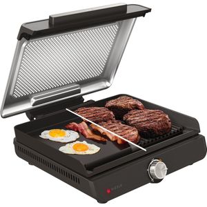 Philips Grill De Table HD6212/90 Avec Infuseur De Fumée Et Couvercle En Verre - 2400W - Retour Reconditionné