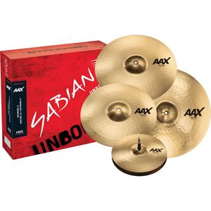 Sabian AAX Promotional Set Brilliant vierdelige bekkenset