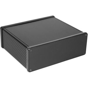 Hammond Electronics 1455U1602BK Universele Behuizing 160 x 191 x 66 Aluminium geëxtrudeerd Zwart (Geanodiseerd) 1 st.