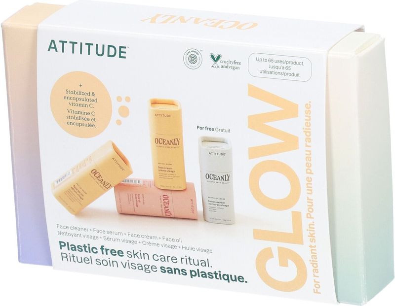 Attitude - Oceanly Glow Routine - Verzorgingsset - 1 Set - Plasticvrij
