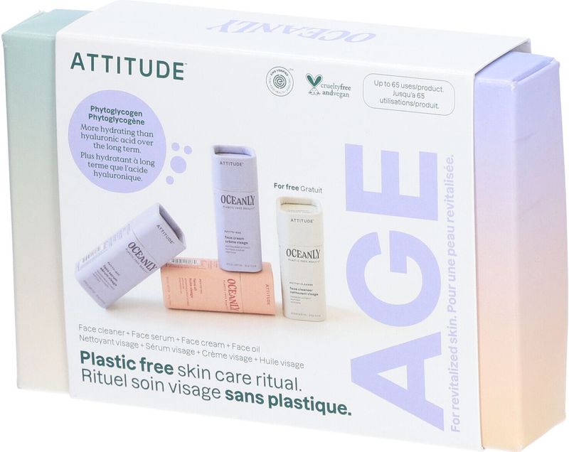 Attitude - Oceanly Anti-Aging Routine - Mini's Set - 1 Set - Plasticvrij