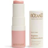 Attitude Oceanly Plastic Free Makeup Lipgloss met Hydraterende Werking Tint Silky Pink 3.4 g