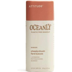 Attitude Oceanly Plastic Free Makeup vaste crèmeblush voor Droge tot Gevoelige Huid Tint Ginger 8.5 g