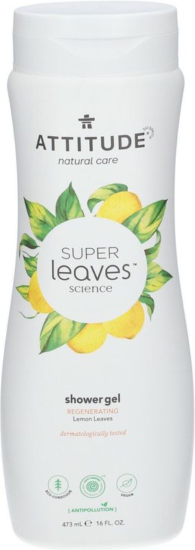 Attitude - Super Leaves - Douchegel - Regenererend - Limoenblad Extract