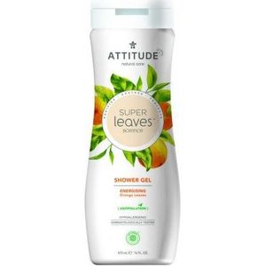 Attitude Super Leaves Orange Leaves natuurlijke douchegel met ontgiftende werking 473 ml