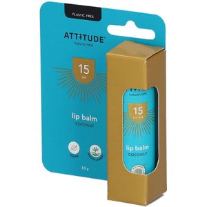 Attitude Lippenbalsem Kokosnoot SPF15 8,5 Lippenbescherming
