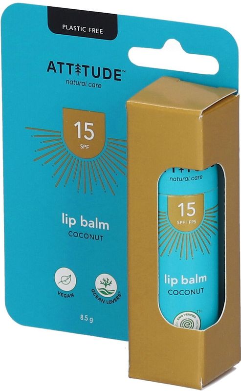 Attitude - Sunly - Lippenbalsem - Coconut - SPF 15 - 8,5 g