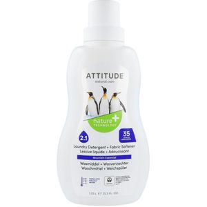 Attitude 2In1 Wasmiddel & Verzachter 35 Wasbeurten - 1040 ml