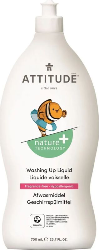 Attitude Little Ones Afwasmiddel Parfumvrij 700 ml