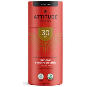 Attitude Mineral Sunscreen Stick Unscented SPF30