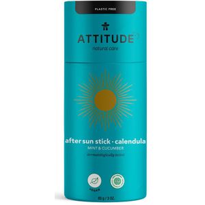 Attitude Sun care aftersun gel munt&komkommer plasticvrij 85g