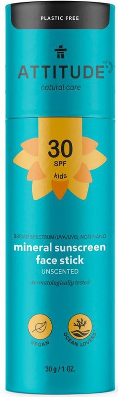 Sunly Kids Gezicht & Lippen Zonnebrand SPF 30 - Plastic Free - 20g