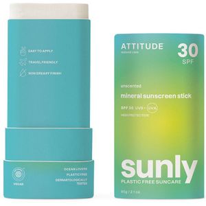 Attitude - Sunly Unscented - Zonnebrandcrème in Stick - SPF 30 - 60 g