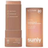 Attitude - Sunly - Gezichtszonnebrandstick - Getint - SPF30