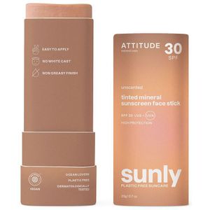 Attitude - Sunly - Gezichtszonnebrandstick - Getint - SPF30