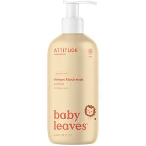 Attitude - Baby Leaves - 2-in-1 Shampoo en Body Wash - Pear Nectar - 473 ml