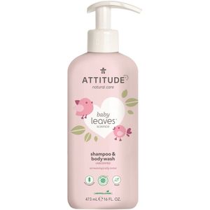 Attitude Baby Leaves Unscented Douchegel en Shampoo 2in1 voor Kinderen 473 ml