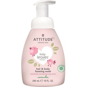 Attitude - Baby Leaves 2 in 1 Parfum vrije Foaming Wash - 295ml