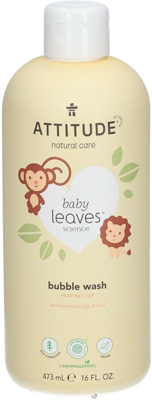 Attitude Bubbel Zeep Perennectar Baby Douchegel & Zeep 473 ml