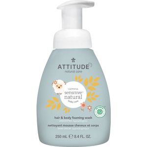 Attitude - Baby Leaves 2 in 1 Oatmeal Sensitive Foaming Wash Unscented - 250ml