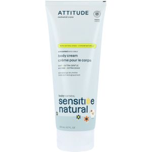Attitude - Sensitive Natural - Hydraterende en Kalmerende Crème - 200 ml - Voor Gevoelige Huid voor Kinderen