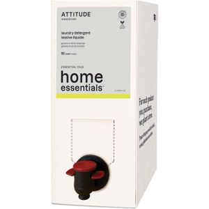 Attitude Home essentials refill wasmiddel geranium & citroengras 2 liter