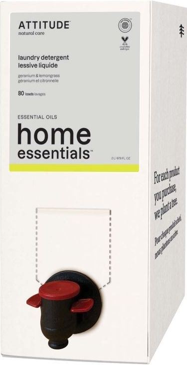 Attitude Home wasmiddel geranium & citroengras 2 liter