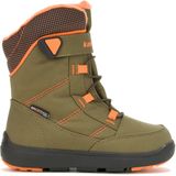 Snowboots - Olive/Oranje - Vetersluiting - Rubber Zool