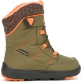 Snowboots - Olive/Oranje - Vetersluiting - Rubber Zool