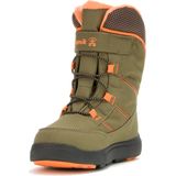 Snowboots - Olive/Oranje - Vetersluiting - Rubber Zool