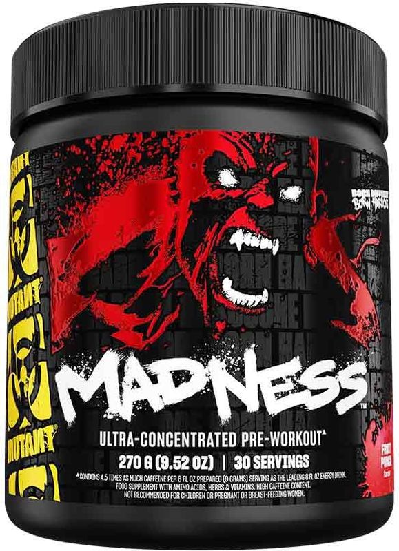 Mutant Madness Pre workout - 30 servings - Fruit Punch