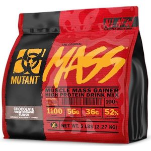 Mutant Mass - Muscle Mass Gainer - Weight Gainer / Mass Gainer - Chocolate Fudge Brownie - 2200 gram (8 Shakes)