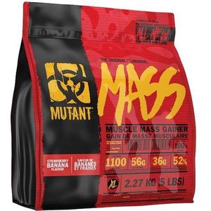 Mutant Mass Muscle Mass Gainer - Weight Gainer / Mass Gainer - Aardbei/Banaan - 2200 gram (8 Shakes)