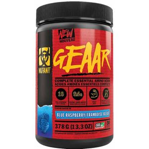 GEAAR - Blue Raspberry - 378g - Veganistische Aminozuren - Ondersteunt Spiergroei