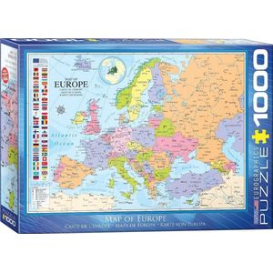 Puzzle Eurographics - Europakarte, 1000 Teile
