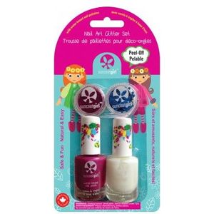 Suncoat Girl - Glam Girl - Eco Nagellak - Paars en Clear Gloss - Non Toxic
