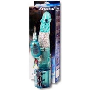 Jelly Krystal Turquoise Squirmy Vibrator