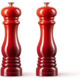 Le Creuset set peper- en zoutmolen 21 cm Rood